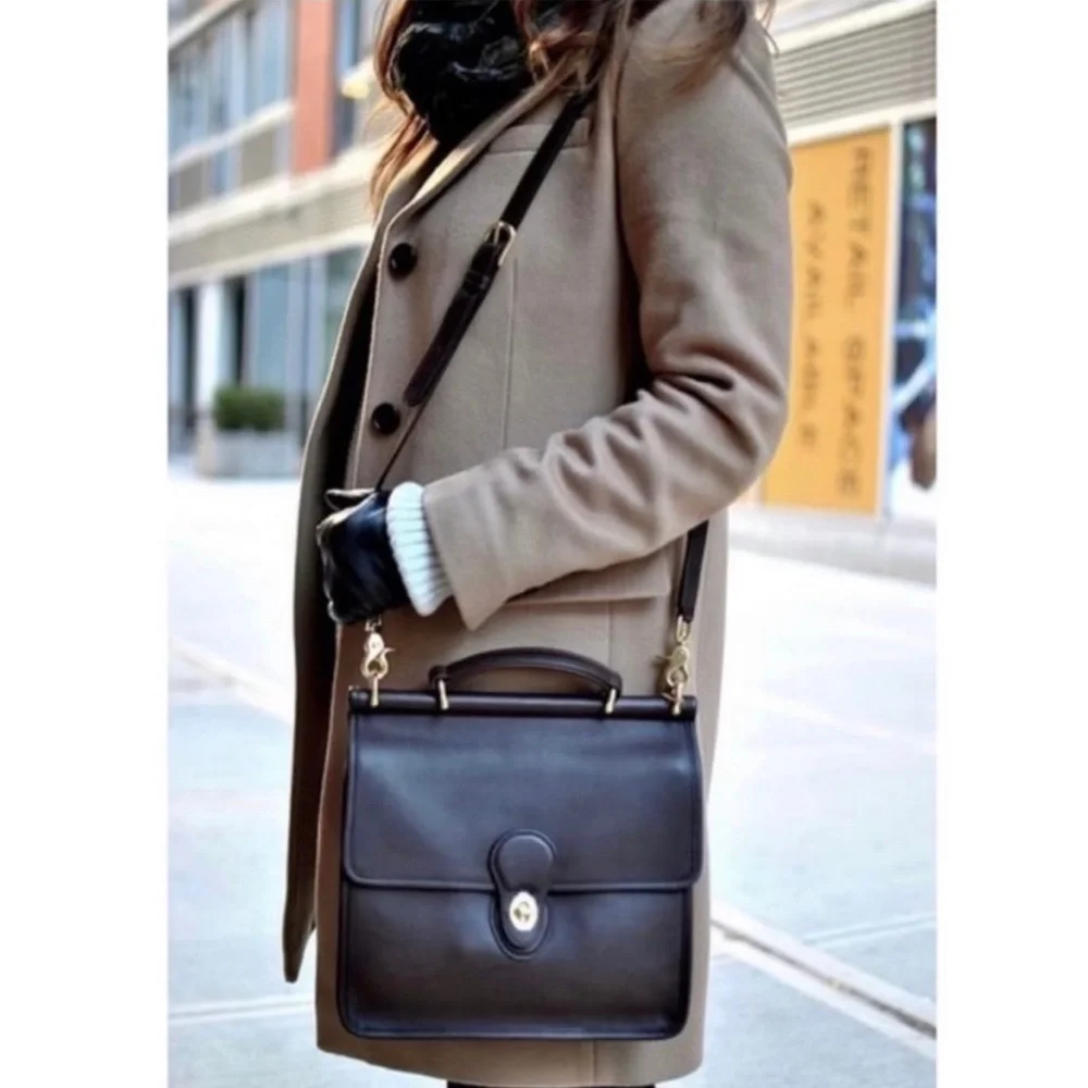 Vintage Coach Beekman Brief 5266 Leather Briefcase, Shoulder Bag Black. - Picture 3 of 16